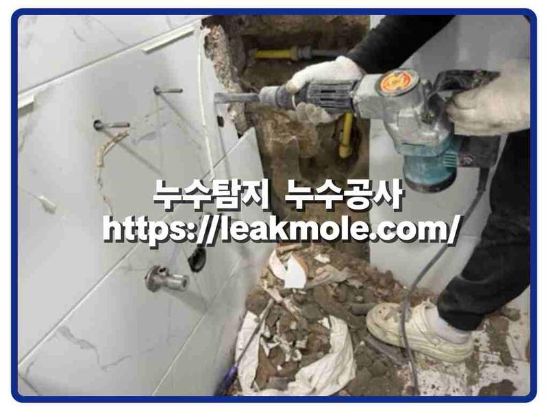 누수탐지 현장 작업 사진 2