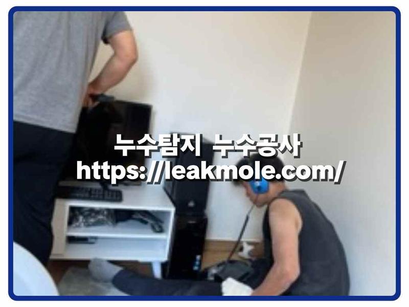 누수탐지 현장 작업 사진 3